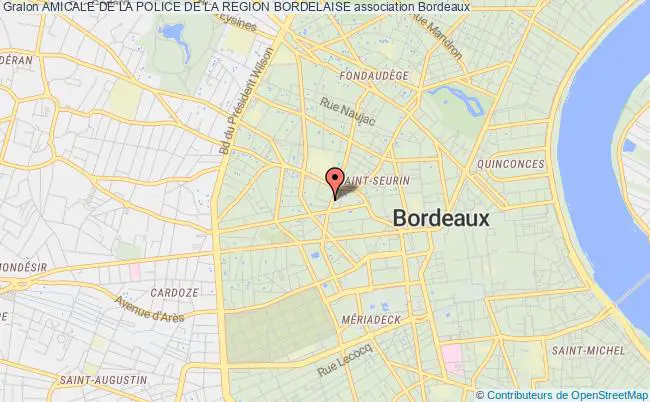 plan association Amicale De La Police De La Region Bordelaise Bordeaux