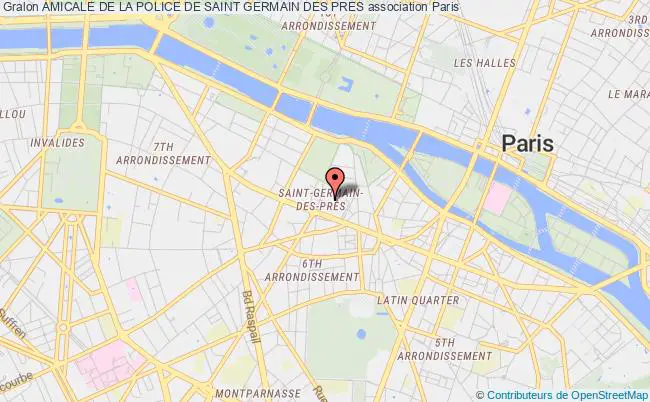 plan association Amicale De La Police De Saint Germain Des Pres Paris