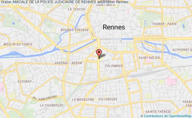 plan association Amicale De La Police Judiciaire De Rennes Rennes