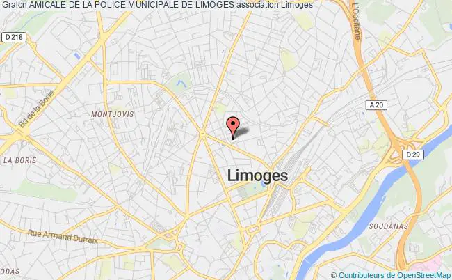 plan association Amicale De La Police Municipale De Limoges Limoges