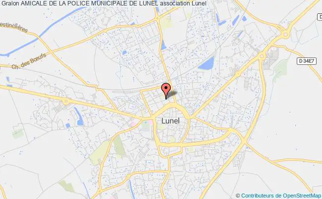plan association Amicale De La Police Municipale De Lunel Lunel