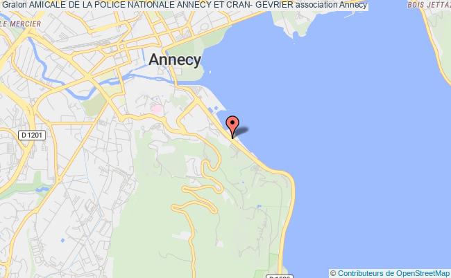 plan association Amicale De La Police Nationale Annecy Et Cran- Gevrier Annecy