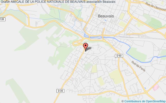 plan association Amicale De La Police Nationale De Beauvais Beauvais