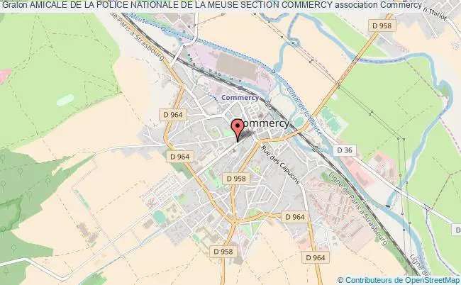 plan association Amicale De La Police Nationale De La Meuse Section Commercy Commercy