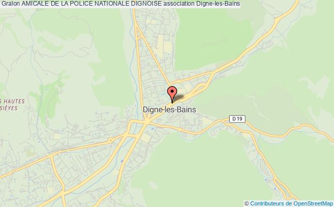 plan association Amicale De La Police Nationale Dignoise Digne-les-Bains