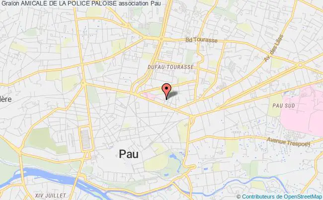 plan association Amicale De La Police Paloise Pau