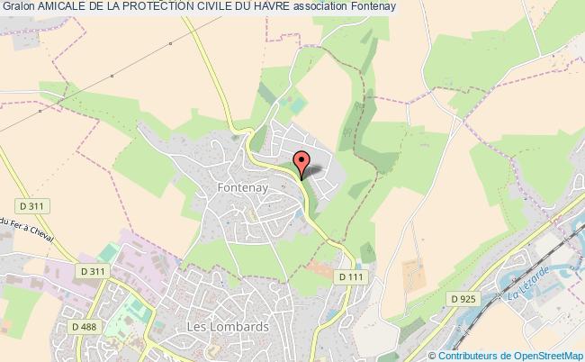 plan association Amicale De La Protection Civile Du Havre Fontenay