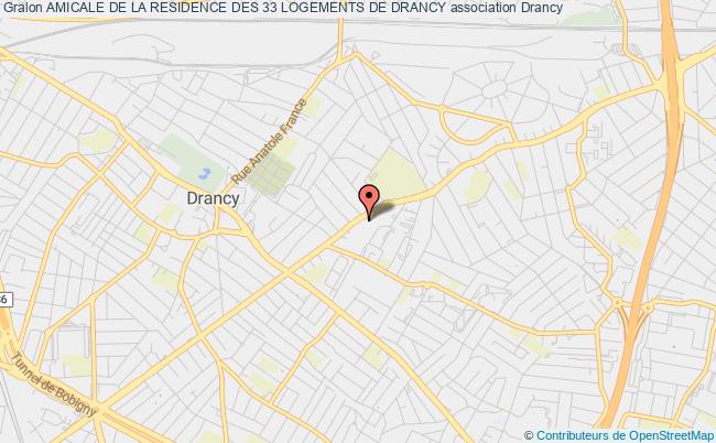 AMICALE DE LA RESIDENCE DES 33 LOGEMENTS DE DRANCY