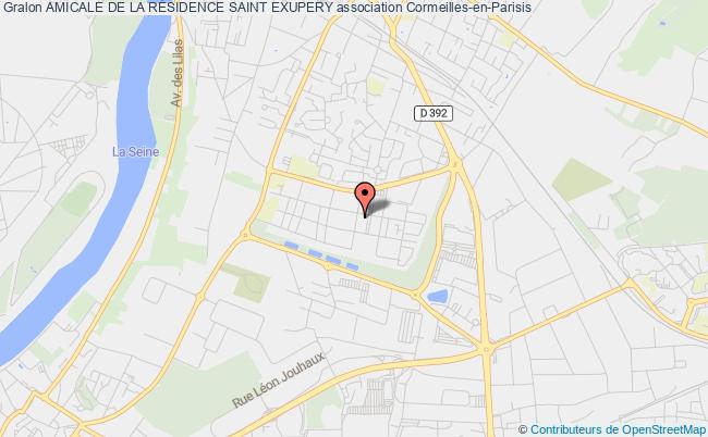 plan association Amicale De La RÉsidence Saint Exupery Cormeilles-en-Parisis