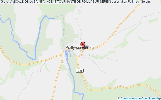 plan association Amicale De La Saint-vincent Tournante De Poilly-sur-serein Poilly-sur-Serein