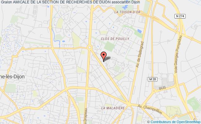 plan association Amicale De La Section De Recherches De Dijon Dijon