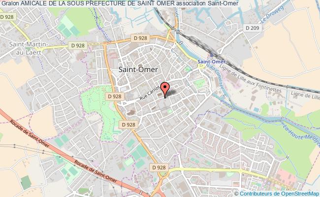 plan association Amicale De La Sous Prefecture De Saint Omer Saint-Omer