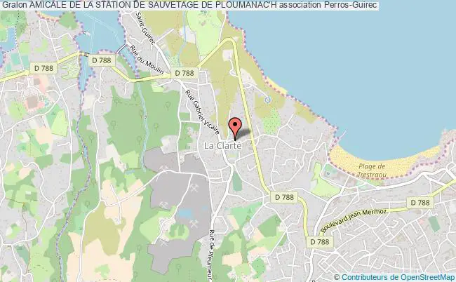 plan association Amicale De La Station De Sauvetage De Ploumanac'h Perros-Guirec