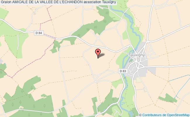 plan association Amicale De La Vallee De L'echandon Tauxigny