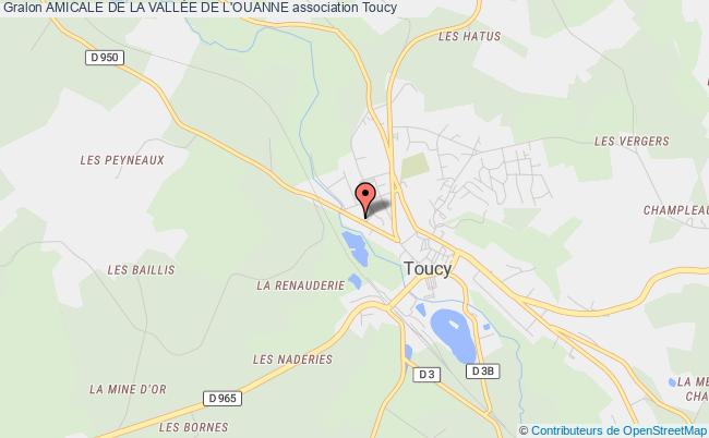 plan association Amicale De La VallÉe De L'ouanne Toucy