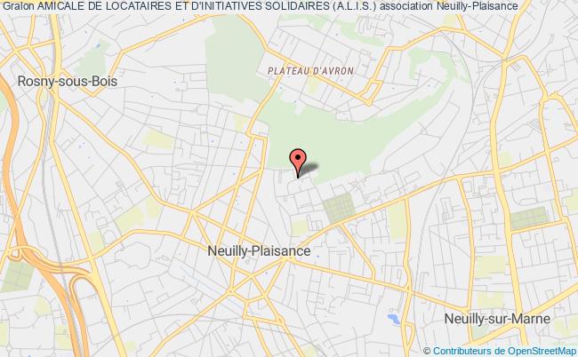 plan association Amicale De Locataires Et D'initiatives Solidaires (a.l.i.s.) Neuilly-Plaisance