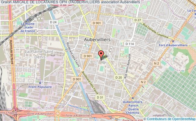 plan association Amicale De Locataires Oph D'aubervilliers Aubervilliers