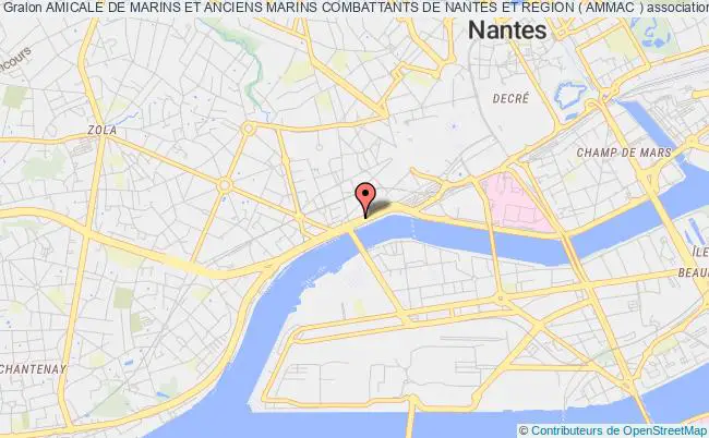 plan association Amicale De Marins Et Anciens Marins Combattants De Nantes Et Region ( Ammac ) Nantes