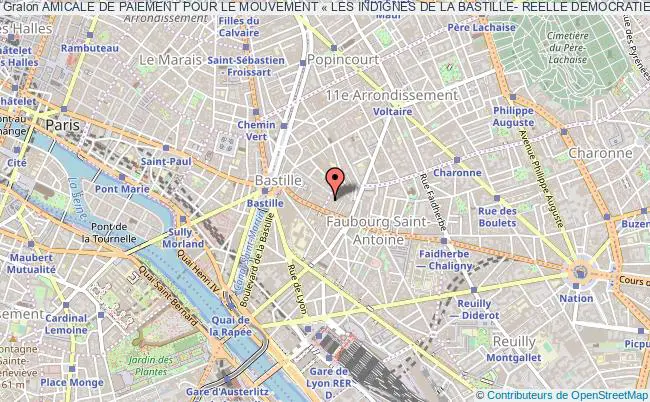 plan association Amicale De Paiement Pour Le Mouvement « Les Indignes De La Bastille- Reelle Democratie Maintenant Paris » - Apm-rdm Paris
