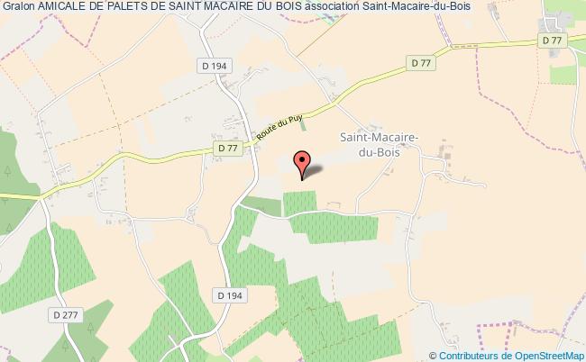plan association Amicale De Palets De Saint Macaire Du Bois Saint-Macaire-du-Bois