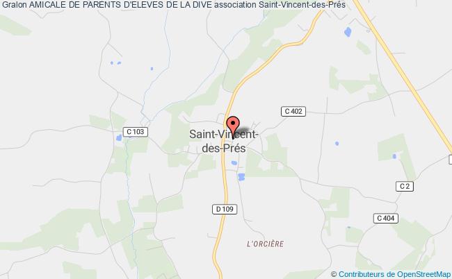plan association Amicale De Parents D'eleves De La Dive Saint-Vincent-des-Prés