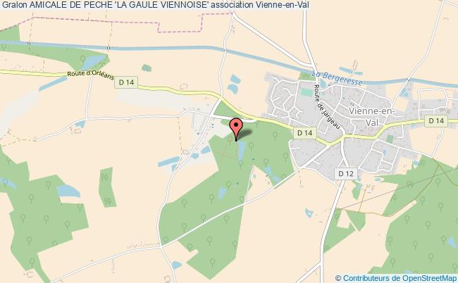 plan association Amicale De Peche 'la Gaule Viennoise' Vienne-en-Val