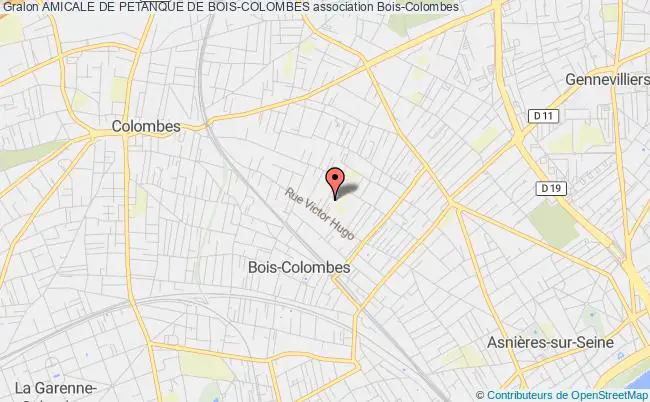 plan association Amicale De Petanque De Bois-colombes Bois-Colombes