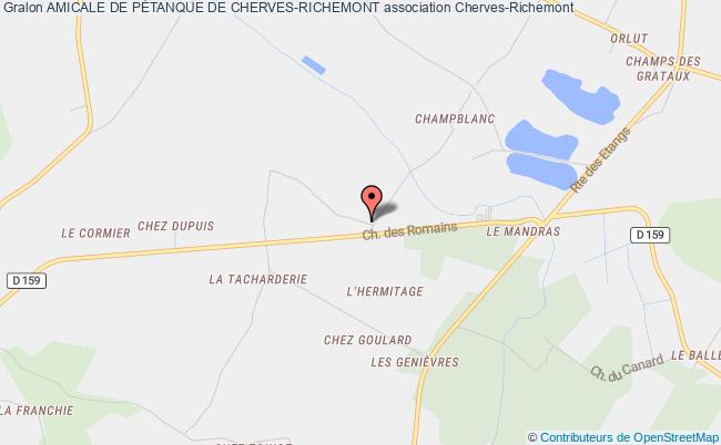 plan association Amicale De PÉtanque De Cherves-richemont Cherves-Richemont