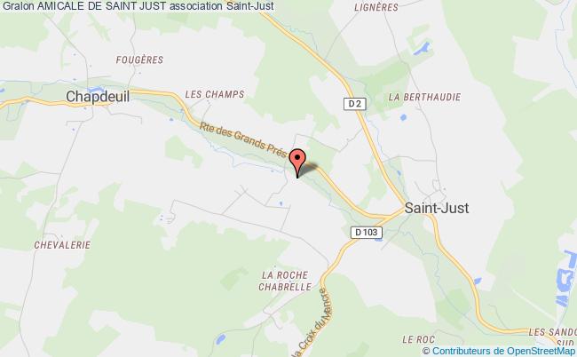 plan association Amicale De Saint Just Saint-Just