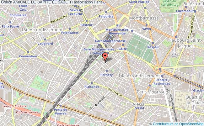 plan association Amicale De Sainte Elisabeth Paris