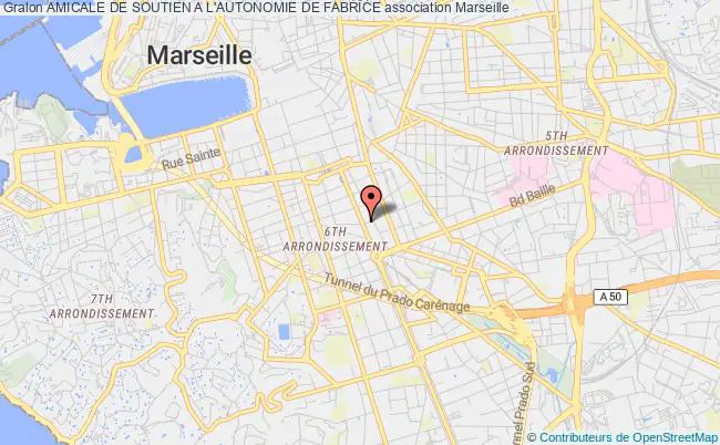 plan association Amicale De Soutien A L'autonomie De Fabrice Marseille 6