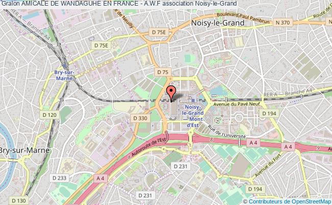 plan association Amicale De Wandaguhe En France - A.w.f Noisy-le-Grand