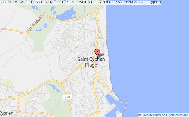 plan association Amicale Departementale Des Retraites De La Police 66 Saint-Cyprien