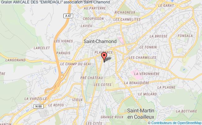 plan association Amicale Des "emirdagli" Saint-Chamond
