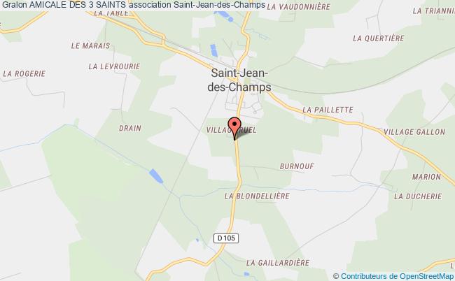 plan association Amicale Des 3 Saints Saint-Jean-des-Champs