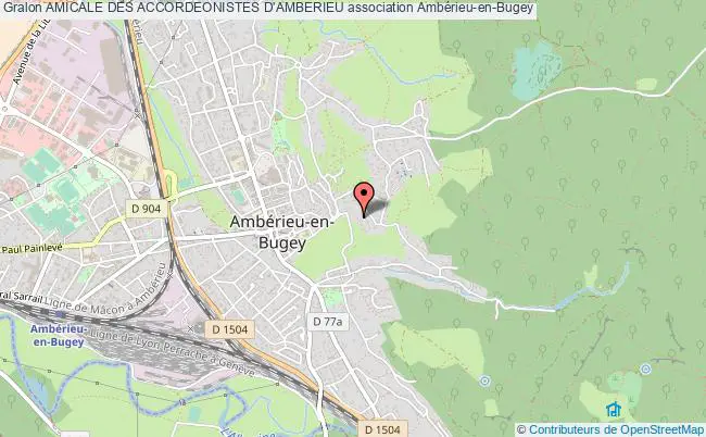 plan association Amicale Des Accordeonistes D'amberieu Ambérieu-en-Bugey