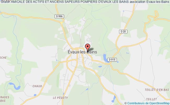 plan association Amicale Des Actifs Et Anciens Sapeurs Pompiers D'evaux Les Bains Évaux-les-Bains