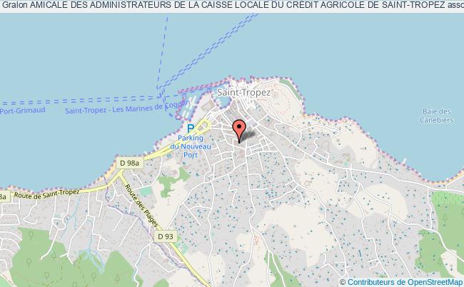 plan association Amicale Des Administrateurs De La Caisse Locale Du CrÉdit Agricole De Saint-tropez Saint-Tropez