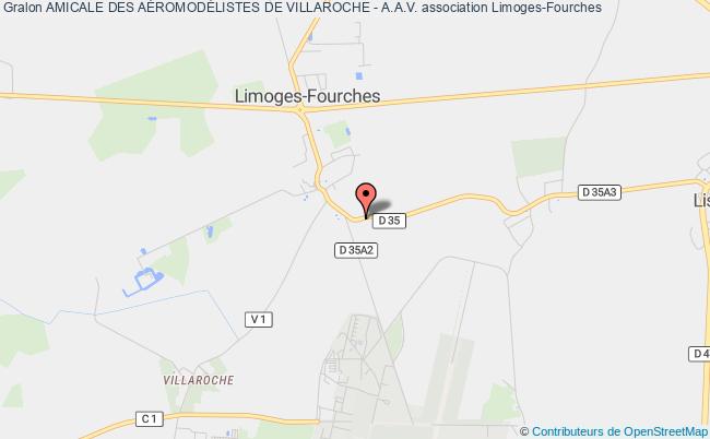 plan association Amicale Des AÉromodÉlistes De Villaroche - A.a.v. Limoges-Fourches