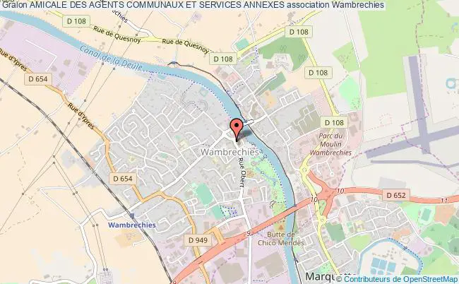 plan association Amicale Des Agents Communaux Et Services Annexes Wambrechies