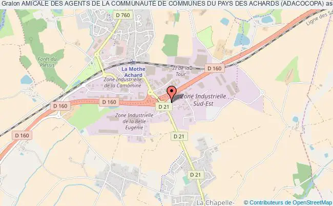 plan association Amicale Des Agents De La CommunautÉ De Communes Du Pays Des Achards (adacocopa) LES ACHARDS