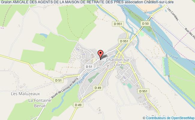 plan association Amicale Des Agents De La Maison De Retraite Des Pres Châtillon-sur-Loire