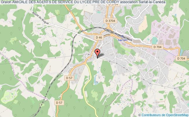 plan association Amicale Des Agents De Service Du Lycee Pre De Cordy Sarlat-la-Canéda