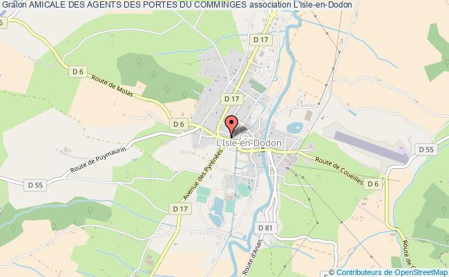 plan association Amicale Des Agents Des Portes Du Comminges L'   Isle-en-Dodon