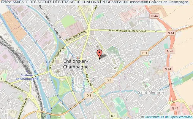 plan association Amicale Des Agents Des Trains De Chalons-en-champagne Châlons-en-Champagne