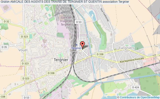 plan association Amicale Des Agents Des Trains De Tergnier St Quentin Tergnier