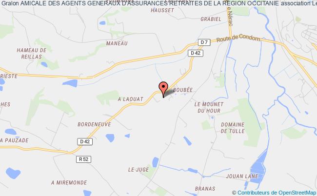 plan association Amicale Des Agents Generaux D'assurances Retraites De La Region Occitanie Lectoure