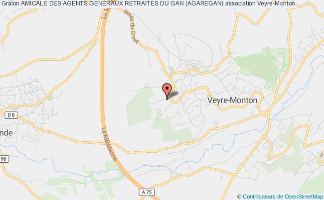 plan association Amicale Des Agents Generaux Retraites Du Gan (agaregan) Veyre-Monton