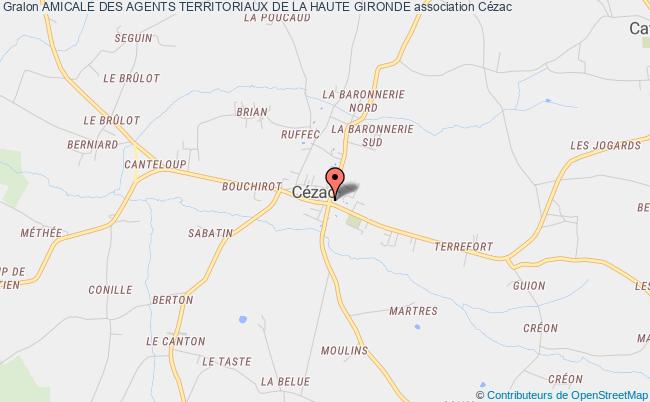 plan association Amicale Des Agents Territoriaux De La Haute Gironde Cézac