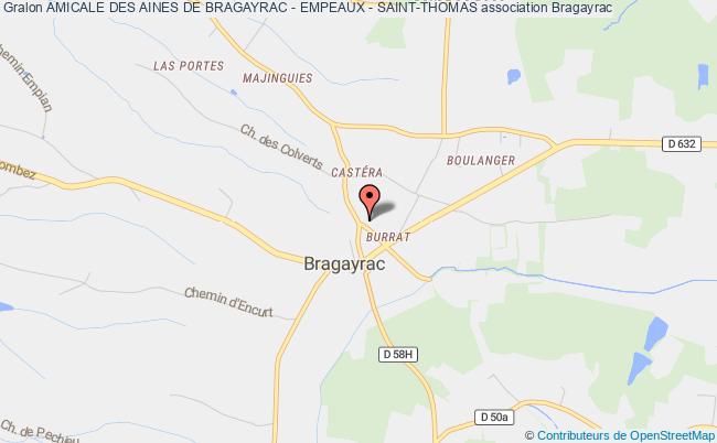 plan association Amicale Des Aines De Bragayrac - Empeaux - Saint-thomas Bragayrac